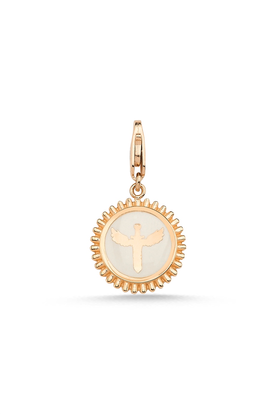 ENAMELED ANGEL OF MICHAEL MINI CHARM