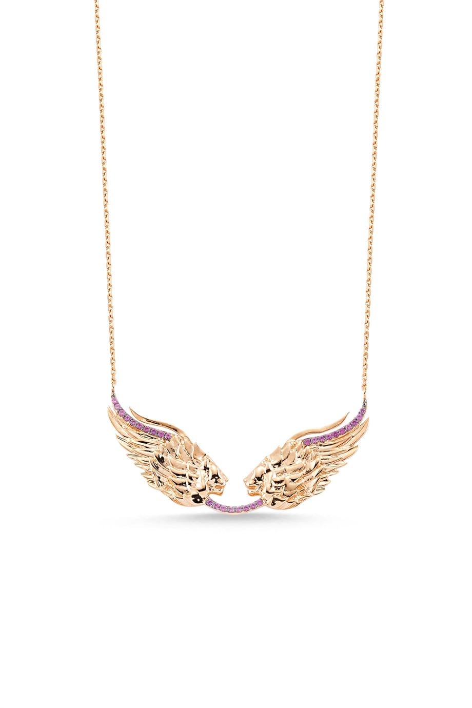 Pembe Pırlantalı Ariel Meleği Kolye