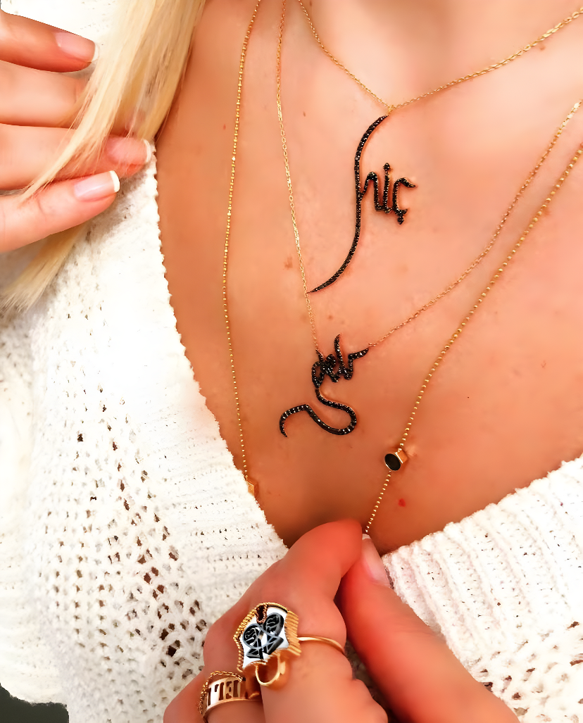 BLACK DIAMOND GEL NECKLACE