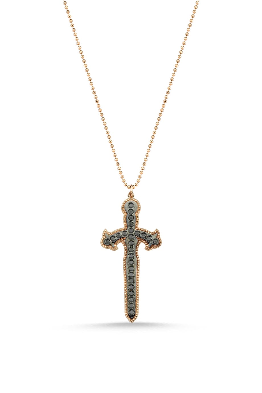 BLACK DIAMOND SWORD NECKLACE