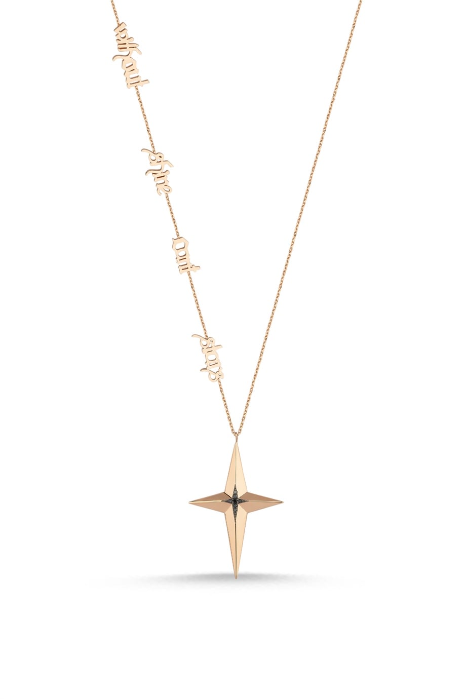 STARS CANT SHINE WITHOUT DARKNESS NECKLACE
