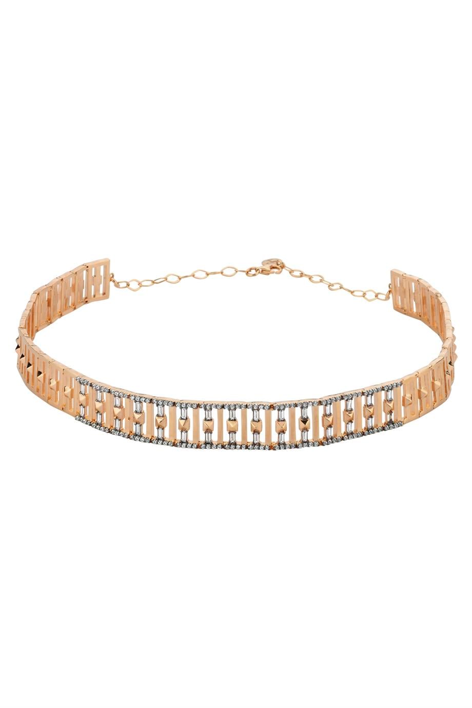 TAŞLI ÇUBUK PRİZMA KOLYE