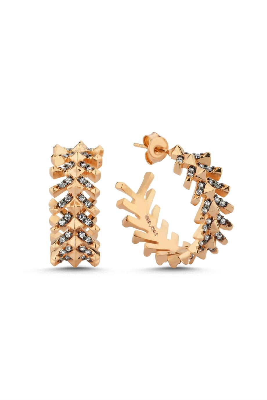 TAŞLI ÜÇGEN PİRAMİT KÜPE