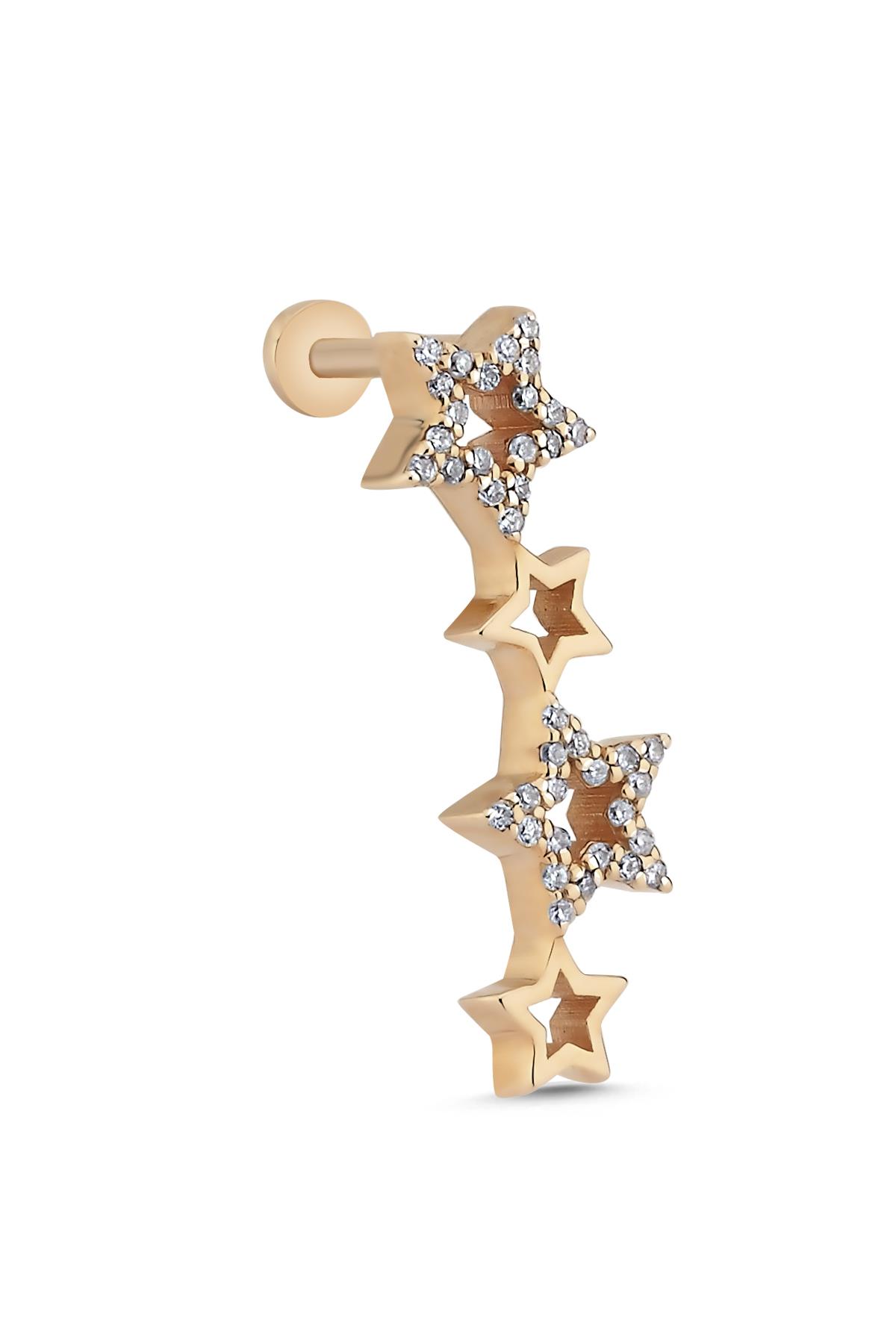 Taşlı Yıldız Piercing