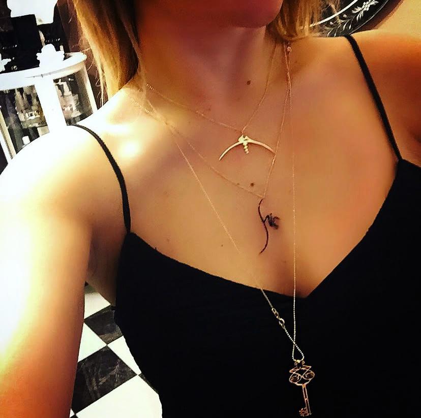 Taşsız Küçük Hiç Sembolü Kolye