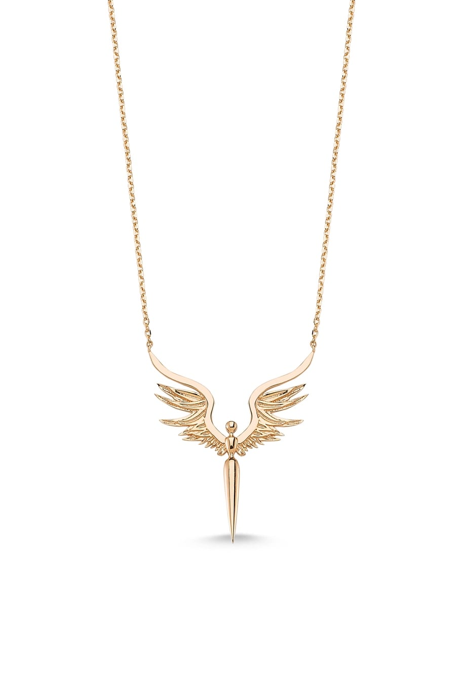 TAŞSIZ ORTA BOY SHANTİ MELEĞİ KOLYE