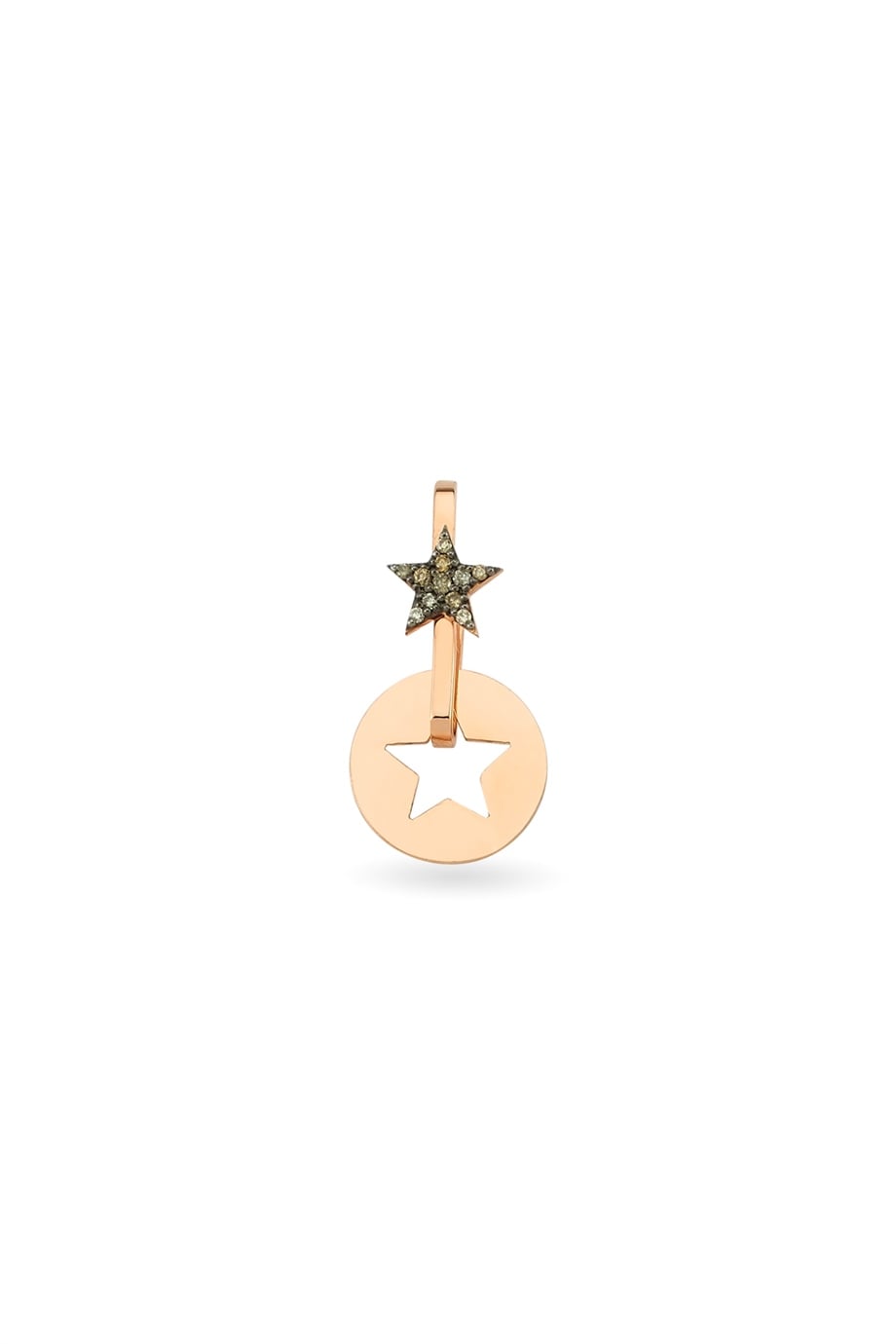 SINGLE STAR HOOP EARRING