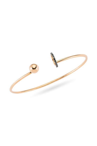 Altın Siyah Pırlantalı Bileklik