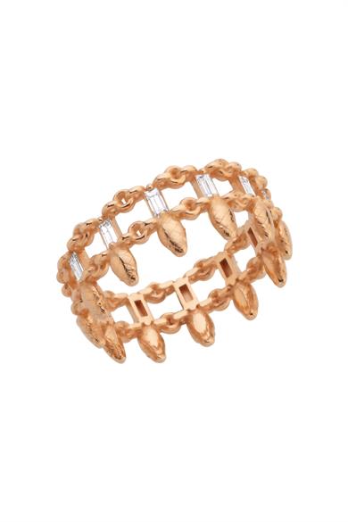 Baget Pırlantalı Yılan Yüzük