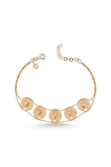 FIVE PIECES OF GOLD BRACELET