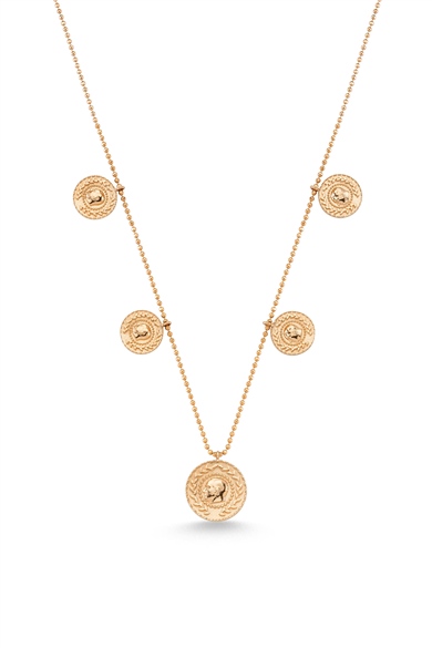 FIVE PIECES OF GOLD NECKLACE