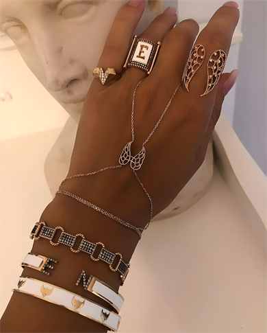 Beyaz Mineli Cebrail Meleği Kelepçe