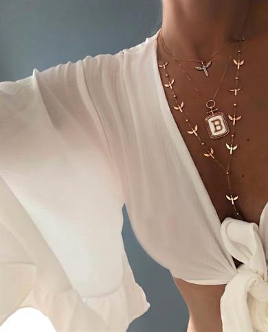 Beyaz Pırlantalı Tiny Boy Mikail Meleği Kolye