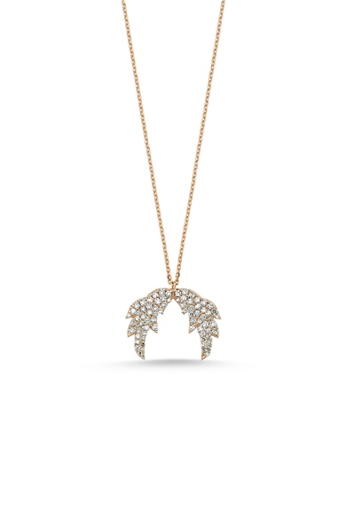 WHITE DIAMOND ANGEL OF ABUNDIA TINY NECKLACE
