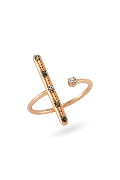 DEGRADE DIAMOND STICK RING