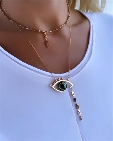EYE NAME TAG NECKLACE