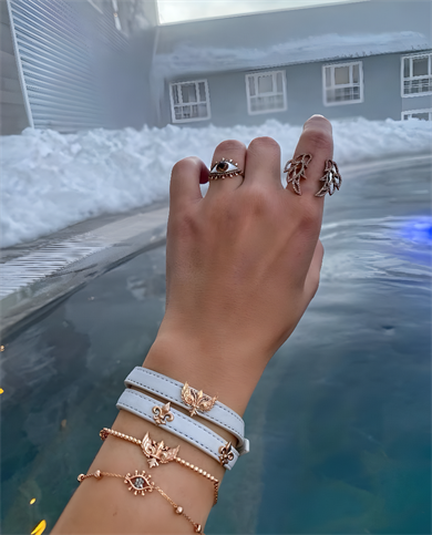 COGNAC DIAMOND EYE BRACELET