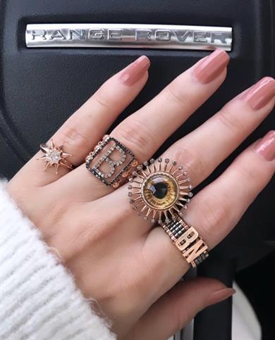 Konyak Pırlantalı Göz Yüzük