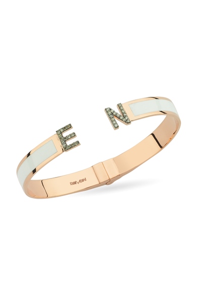 Konyak Pırlantalı Harf Kelepçe