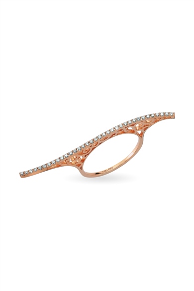 BONE COGNAC DIAMOND RING