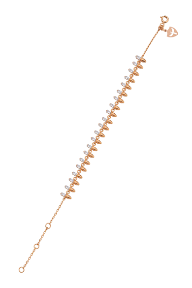 Küçük Boy Baget Pırlantalı Yılan Bileklik