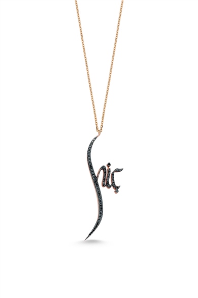 MINI BLACK DIAMOND HIC NECKLACE