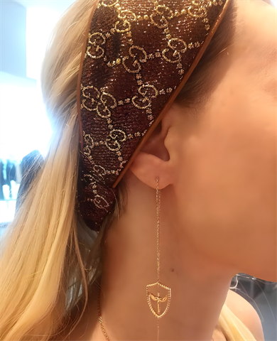 ANGEL OF MICHAEL SWORD PENDANT EARRING