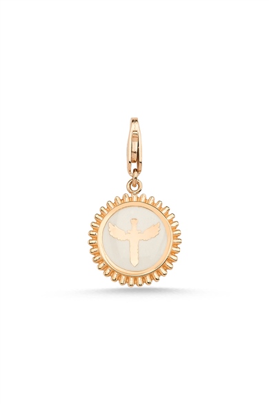 ENAMELED ANGEL OF MICHAEL MINI CHARM