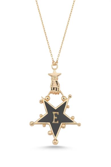 Mineli Er Rafi Yıldız Harfli Kolye