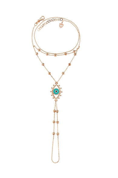 ENAMELED EYE BASILISK NECKLACE