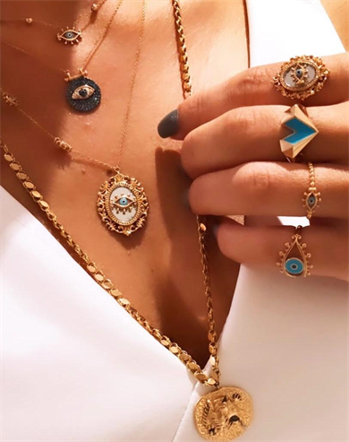 Mineli Kristal Kalp Yüzük