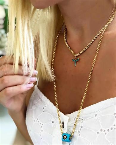 Mineli Mikail Meleği Choker Kolye