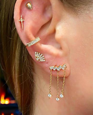 Pırlantalı Göz Piercing