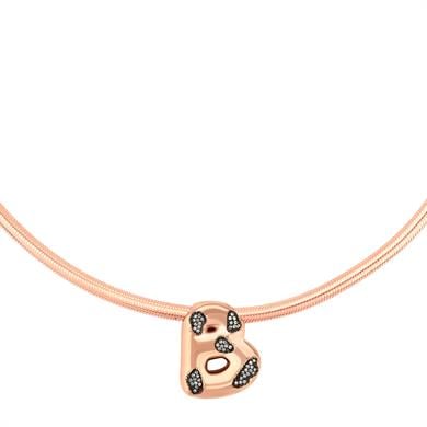 PIRLANTALI LEOPARDESS B HARFLİ KOLYE KALIN ZİNCİR