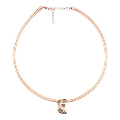 PIRLANTALI LEOPARDESS HARF KOLYE KALIN ZİNCİR