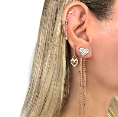 Pırlantalı Sallantılı Piercing