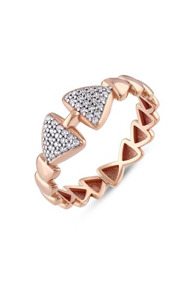 PIRLANTALI TRİPLE PATH KAPALI YÜZÜK