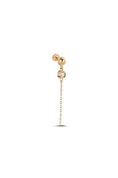 Pırlantalı Zincir Sallantılı Piercing
