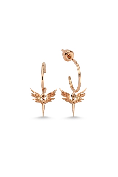 ANGEL OF SHANTI MINI HOOP EARRING