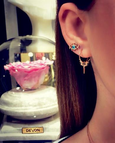 ANGEL OF SHANTI MINI HOOP EARRING