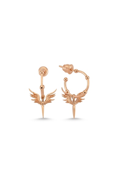 ANGEL OF SHANTI GLOBE HOOP EARRING