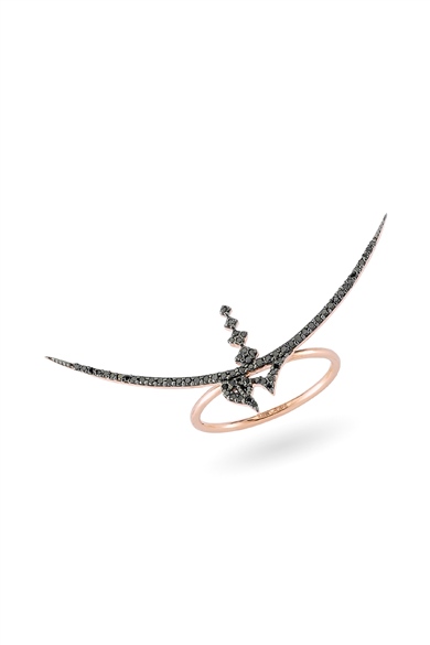 BLACK DIAMOND HIC SYMBOL RING