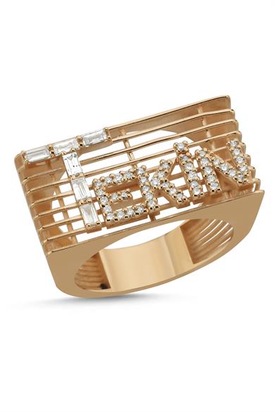 Taşlı İsim Yüzük