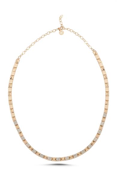 TAŞLI ÜÇGEN PİRAMİT KOLYE