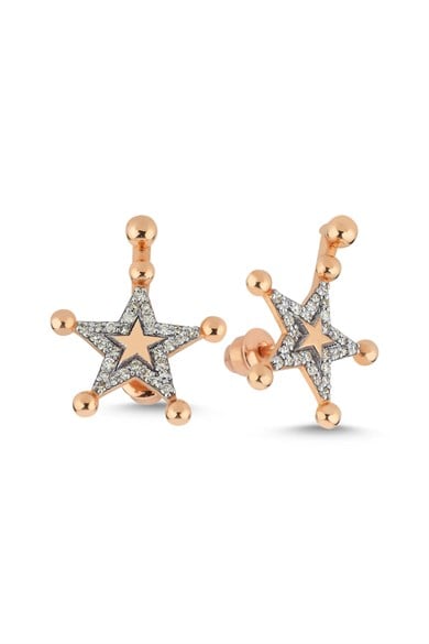 SINGLE STAR DIAMOND EARRING