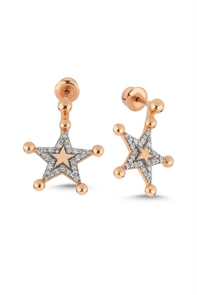 SINGLE STAR DIAMOND EARRING