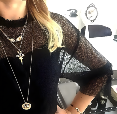 TRIPLE SWORD NECKLACE