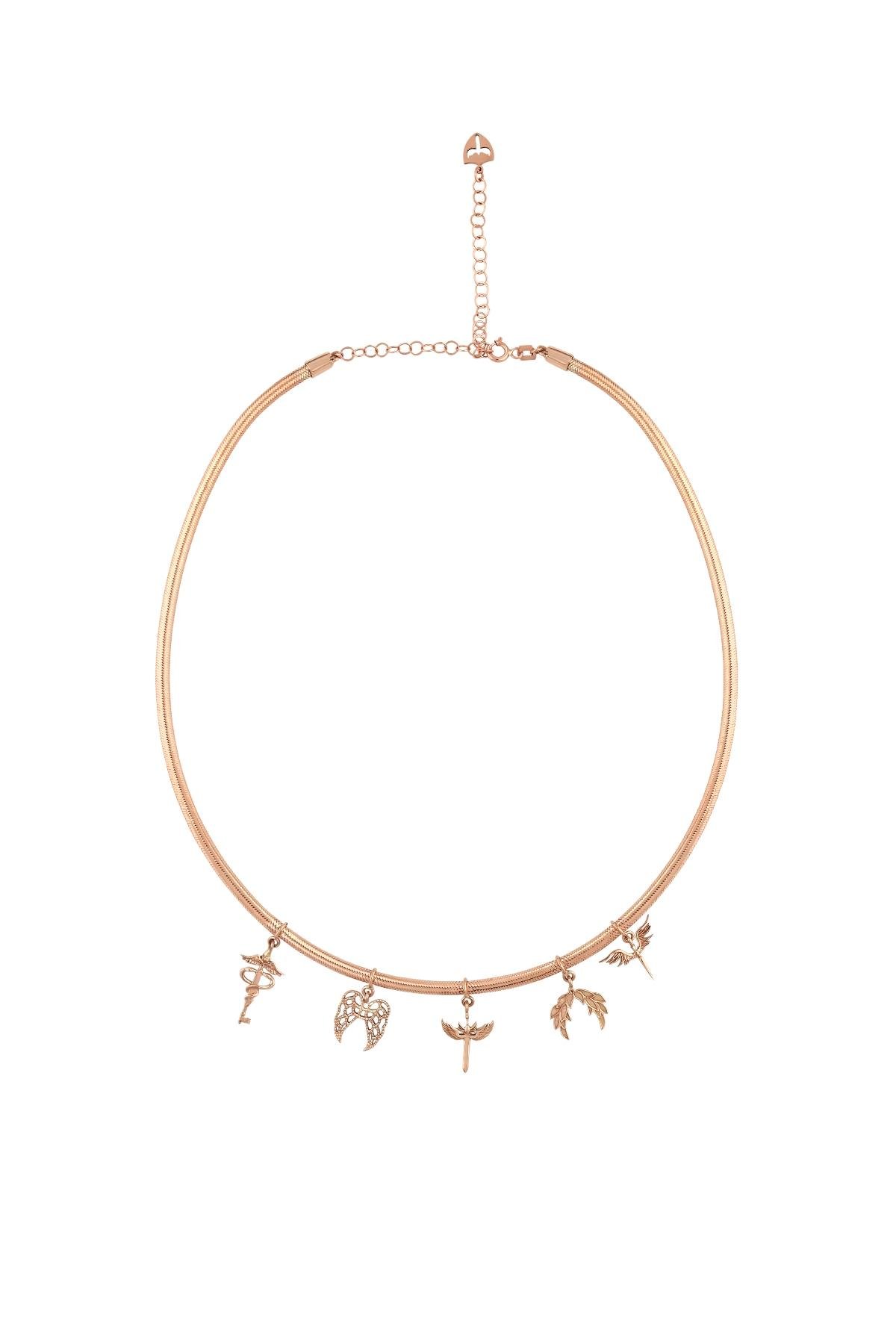 2.80 MM ZİNCİR 5'Lİ MELEK CHOKER 