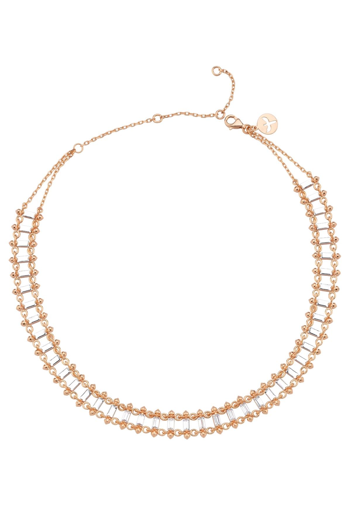 Baget Pırlantalı Choker Kolye