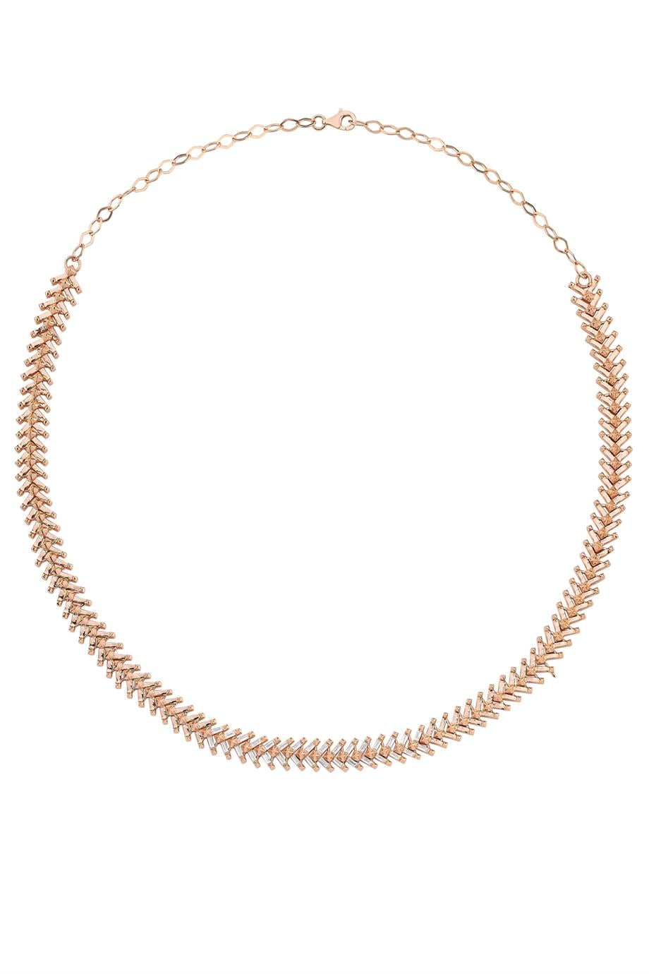 BAGETLİ ÜÇGEN PİRAMİT KOLYE